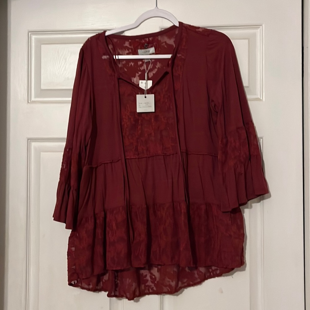 Maroon Cupio dress shirt